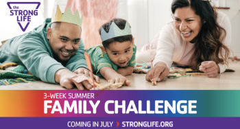 Family Challenge Graphic-family doing crafts together